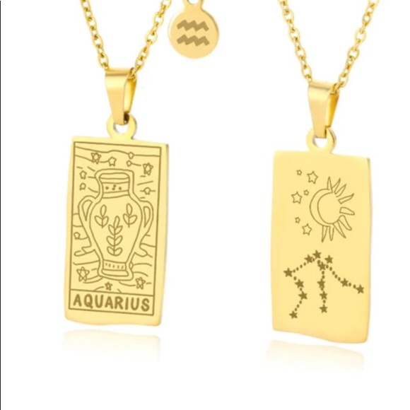 18k gold VIRGO ♍️ zodiac sign necklace - Picture 5 of 15